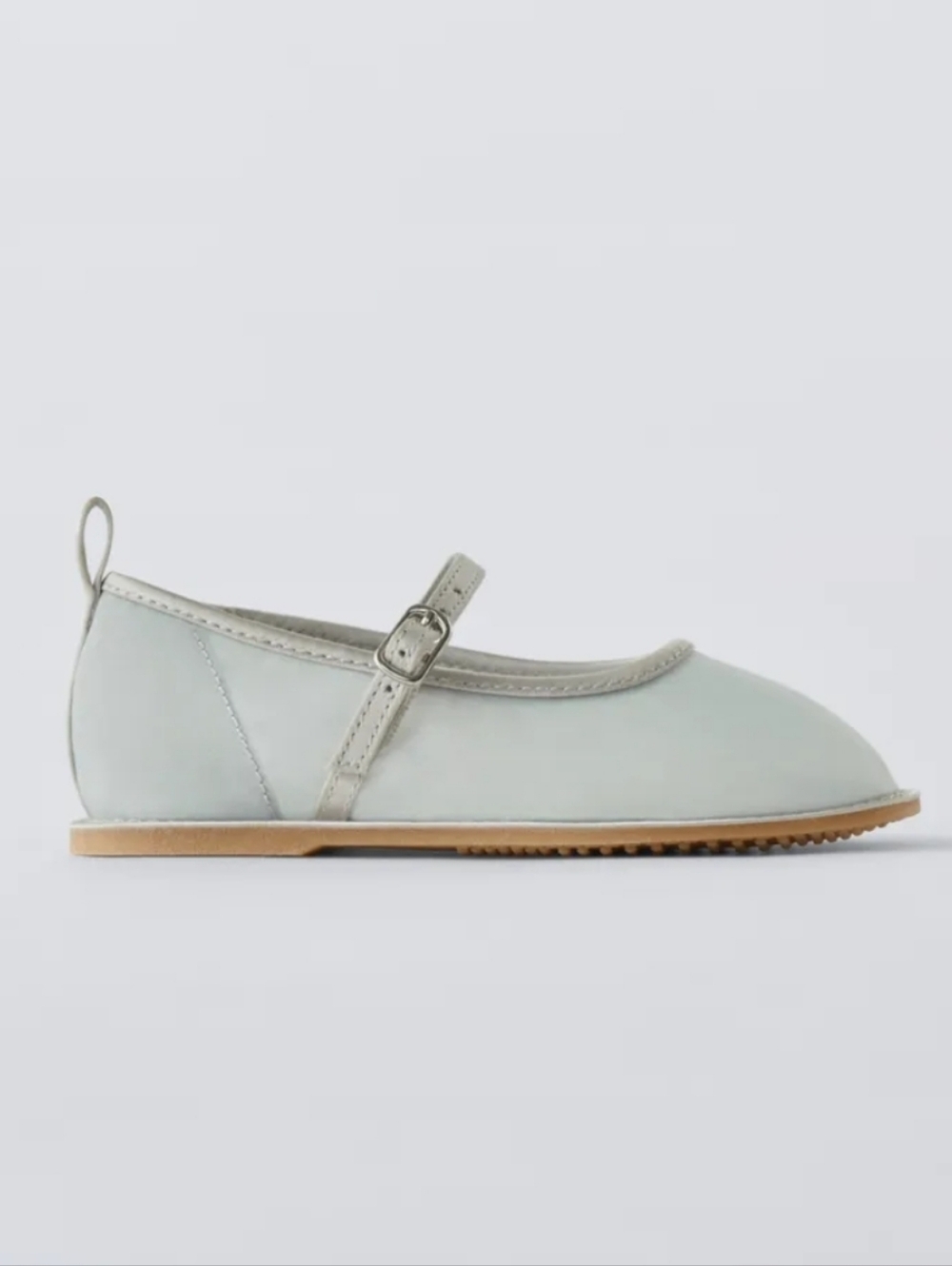Organza Mary Jane Shoes in Pale Mint